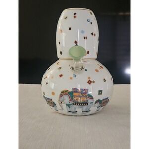 💜Cute! Nantucket Carafe w Cup Elephant Parade Repurposed Into Unique Water Bong